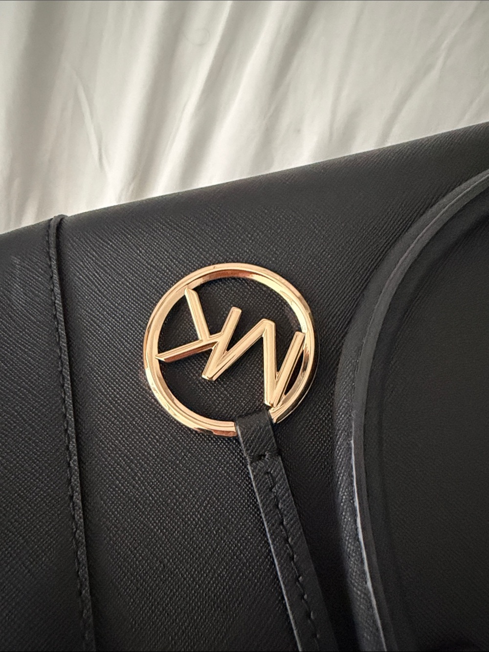 Michael Kors Black Saffiano Satchel with Gold Hardware - Picture 8 of 12